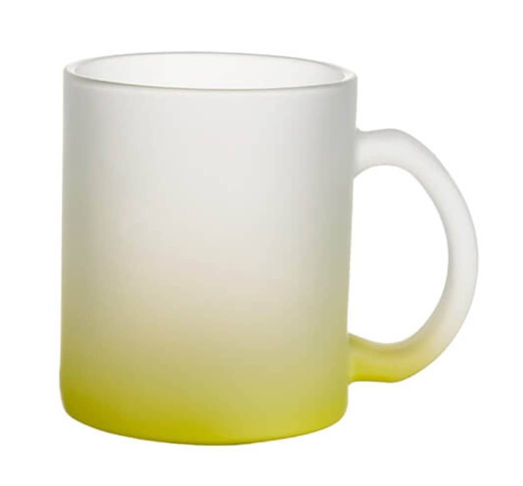 Mug en verre dégradé citron vert - personnalisation et création