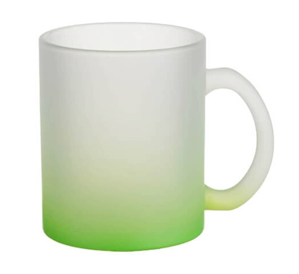 Mug en verre dégradé vert - personnalisation et création