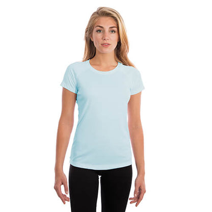 T-shirt Manches Courtes Femme - Bleu Arctique - personnalisation et création