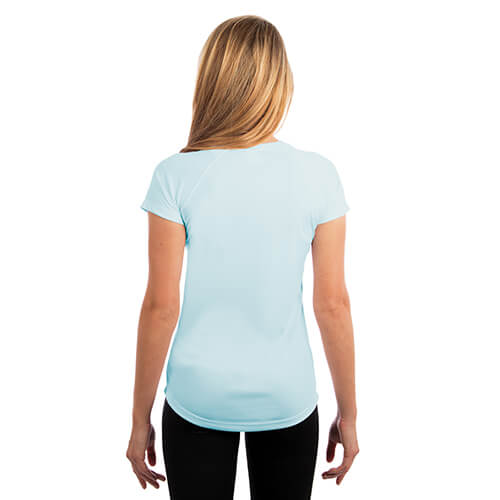 T-shirt Manches Courtes Femme - Bleu Arctique - personnalisation et création