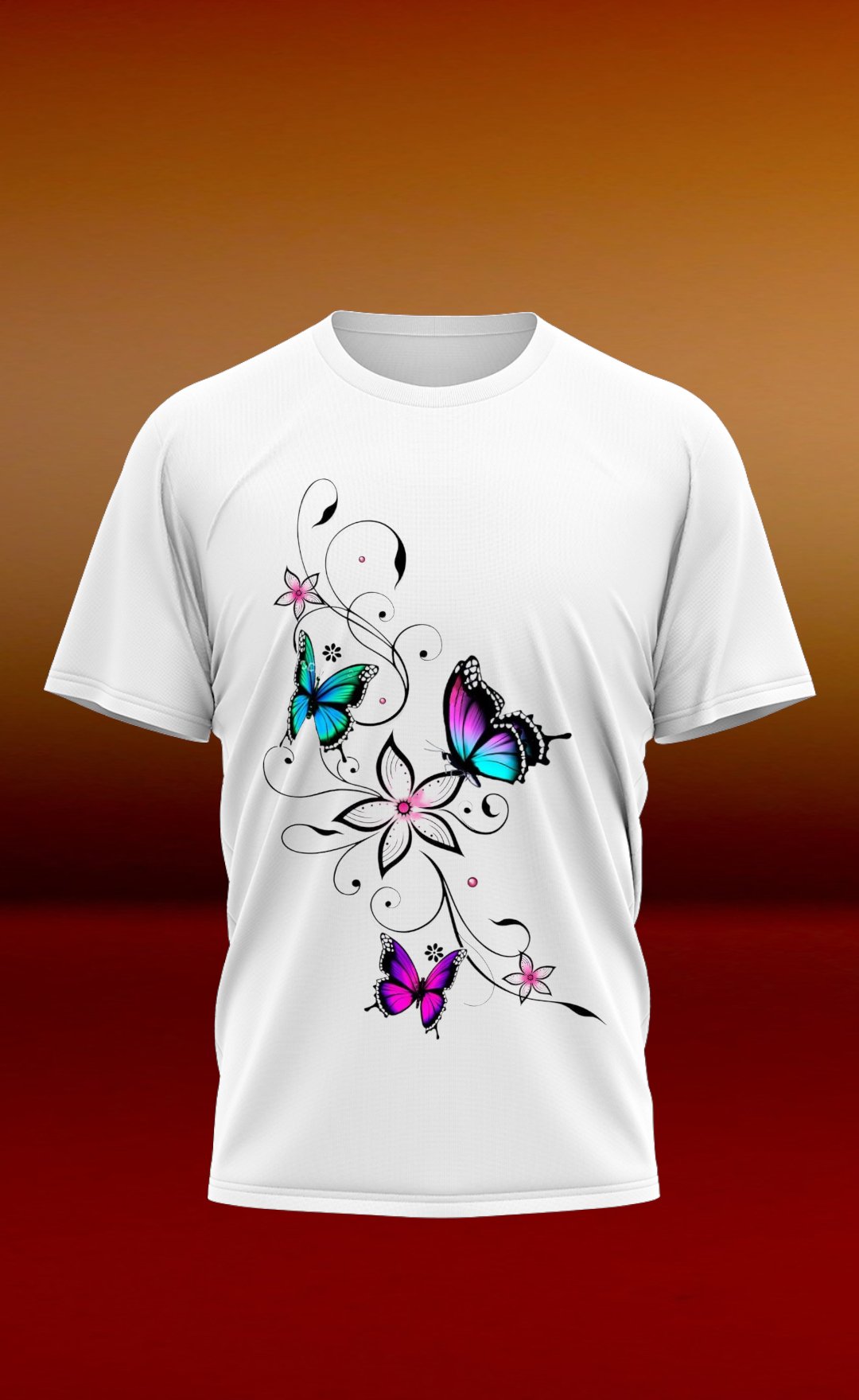 T-shirt papillon - personnalisation et création