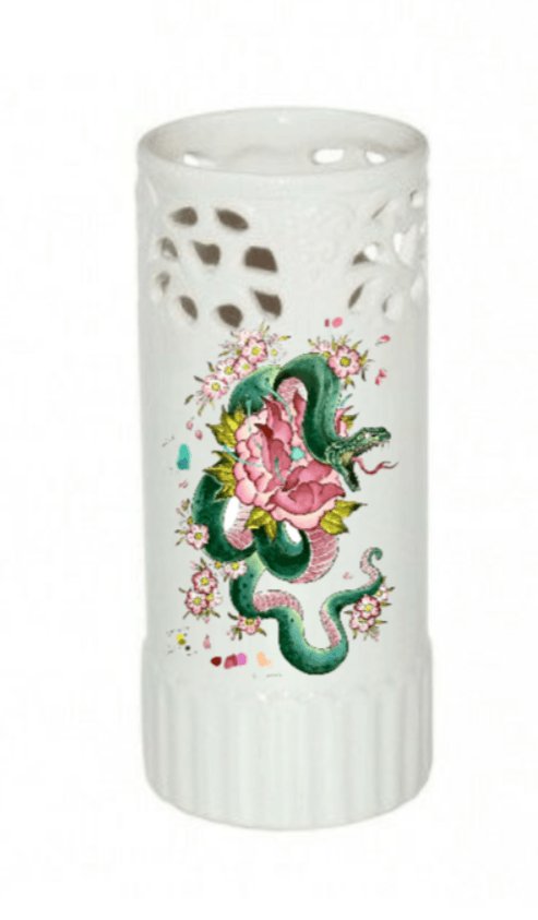 Vase à fleurs en céramique serpent - personnalisation et création